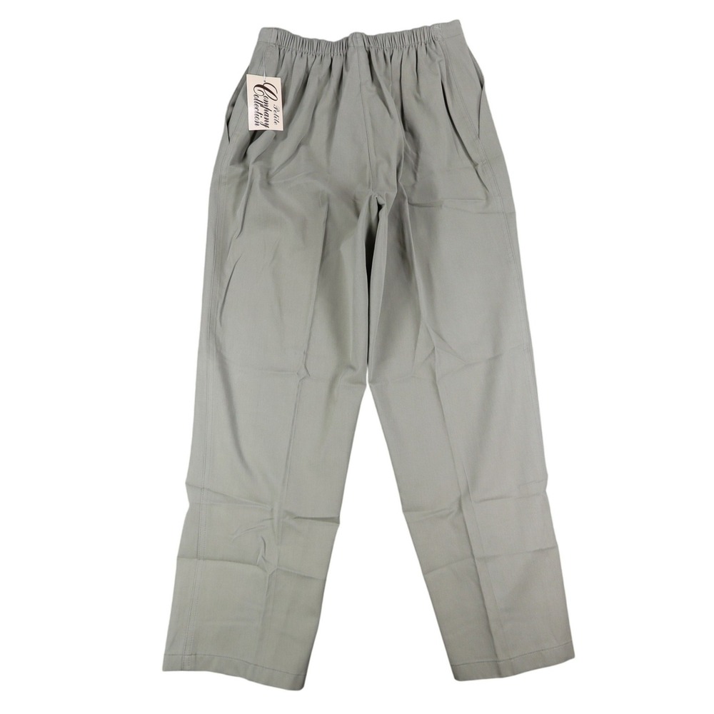 Company Collection Petite Pants Size 8 Sage Green Tencel Cotton Elastic Waist